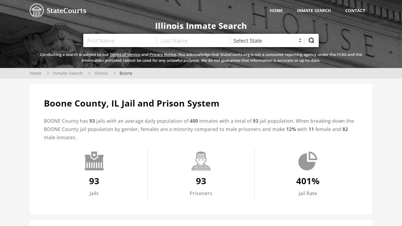 Boone County, IL Inmate Search - StateCourts